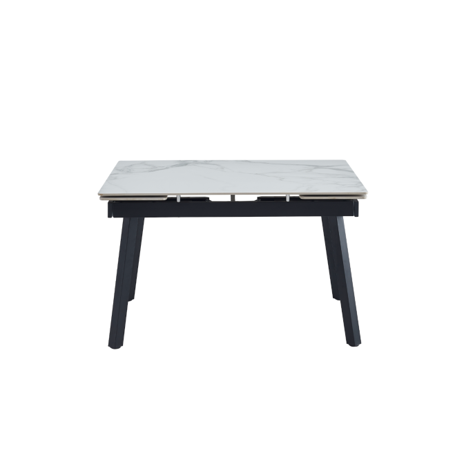 Керамический стол TM-88-1 вайт клауд  +  черный Vetro mebel