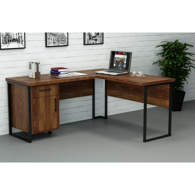 Кутовий офісний стіл СУЛ-4 Гамма стиль фото