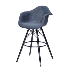 Стул Leon Soft BAR 75-BK вискоза OnderMebli