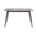 Обеденный керамический стол TM-100 калакатта грей  +  черный Vetro mebel