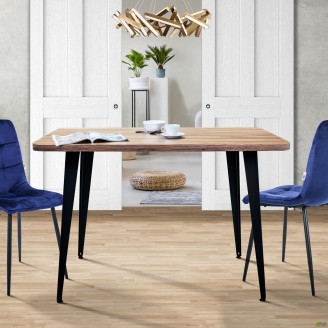 Стол Cherry 1200 (1200х670хН770) черный графит/Дуб Ливорно AMF