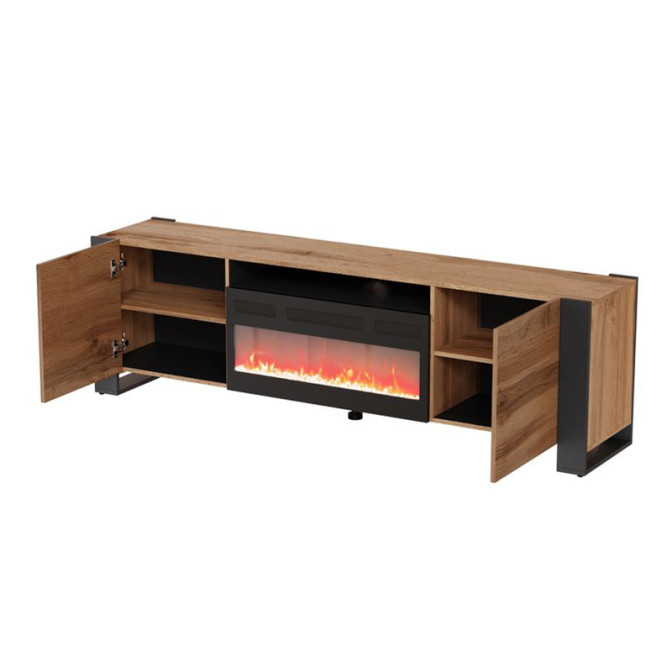 Тумба под ТВ Wood RTV EF с электрокамином Cama