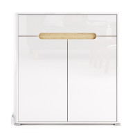 Комод 2Дв 1Ящ Стелла / Stella Глянец Белый MiroMark SL-62-WB