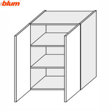 Кухонна секція Вінтаж верхній 60В/720 2дв Pro Blum VN-469W/9003 MiroMark