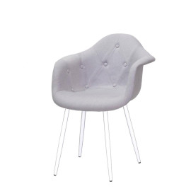Стул Leon Soft Metal-WT шерсть OnderMebli