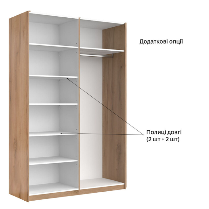 Шкаф-купе Фемели Глянец Белый MiroMark фото