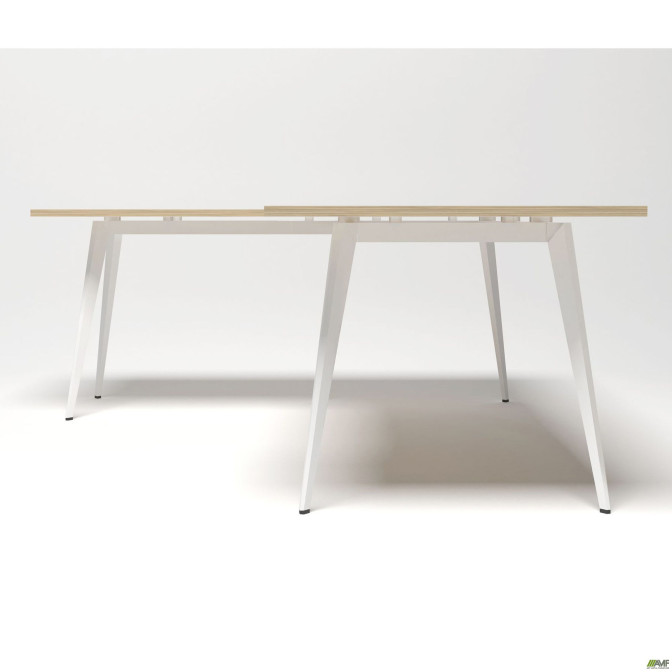 Рабочее место + USB Delta DL-103 (1790х1800х750мм) Блэквуд Ячменный/Каркас белый AMF