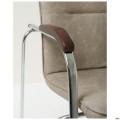 Стул Самба хром орех WAX Light Grey без канта AMF