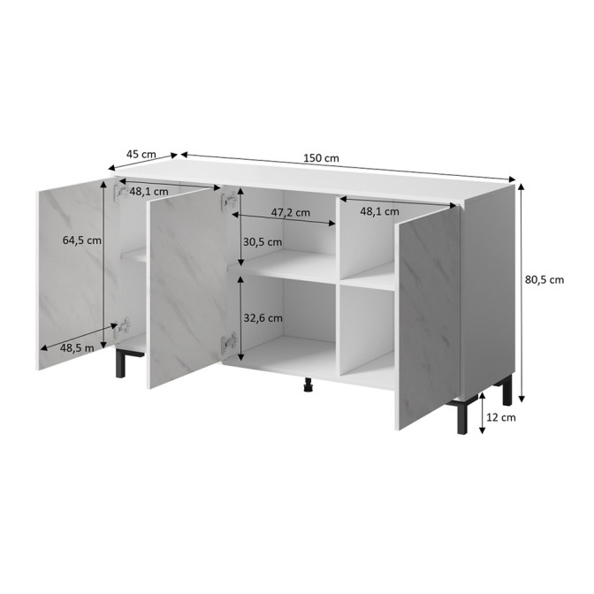 Комод Marmo 150 Cama