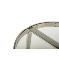 Кофейный стол CB-2 прозрачный серебро Vetro mebel