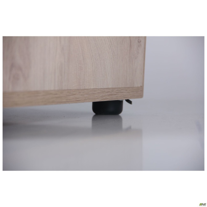 Компьютерный стол Pluto ST R (1380х600х750) Дуб Эндгрейн/Черный графит AMF