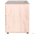 Компьютерный стол Pluto ST R (1380х600х750) Дуб Эндгрейн/Черный графит AMF