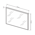 Зеркало Доминика 900х600 MiroMark фото