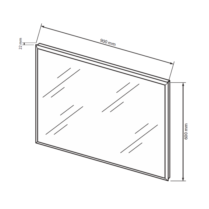 Зеркало Доминика 900х600 MiroMark фото