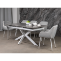 Керамический стол Тициано TML-1150 деликато грей  +  белый Vetro mebel
