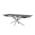 Керамический стол Тициано TML-1150 деликато грей  +  белый Vetro mebel