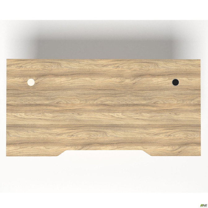 Стіл + USB Delta DL-106 (1590х800х750мм) Блеквуд Ячмінний/Каркас білий AMF