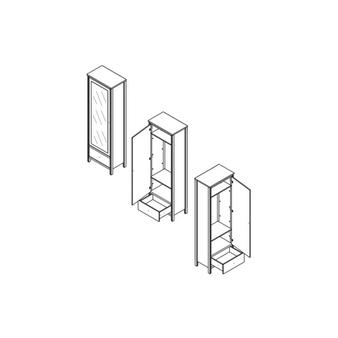 Шафа комбінована Чос SZF1D1S BRW Україна