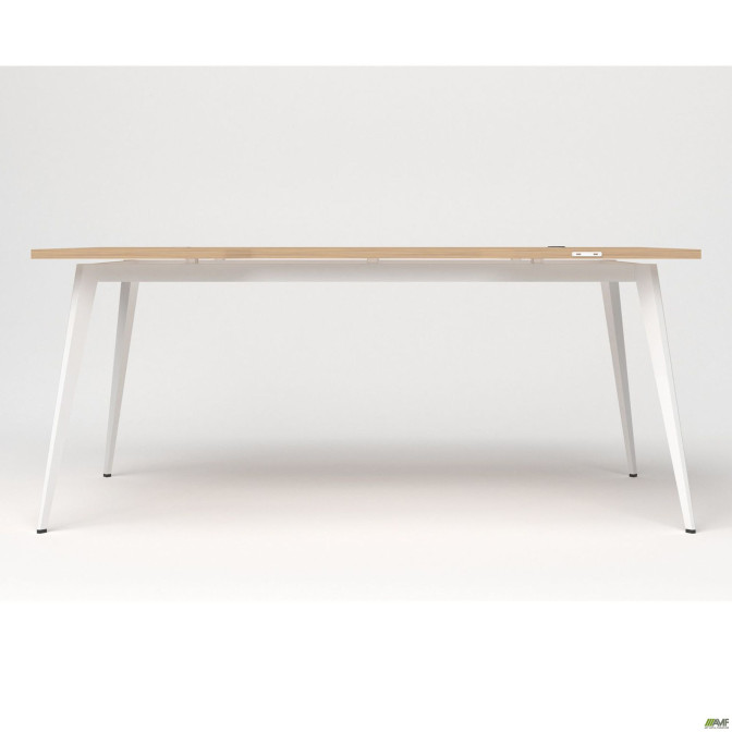Стіл  +  USB Delta DL-107 (1790х900х750мм) Блеквуд Ячмінний / Каркас білий AMF