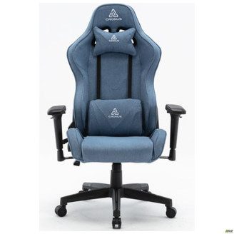Кресло VR Racer Textile Maximus ткань синяя/черный AMF