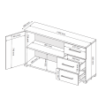 Комод 2Дв 3Ящ Фемели / Family Глянец Белый MiroMark FM-62-WB