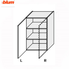 Кухонная секция Миллениум WG верхняя 60В/900 1дв Pro Blum Правая ML-566W/01R MiroMark