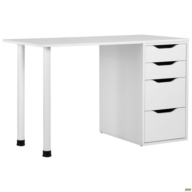 Стіл комп'ютерний Blond BL-102 (1200х600х750) Білий Перл/Білий беж AMF