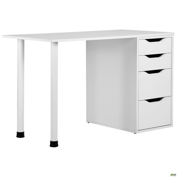 Стіл комп'ютерний Blond BL-102 (1200х600х750) Білий Перл/Білий беж AMF