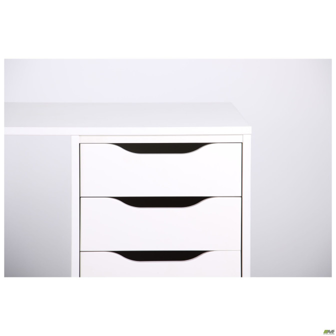 Стіл комп'ютерний Blond BL-102 (1200х600х750) Білий Перл/Білий беж AMF