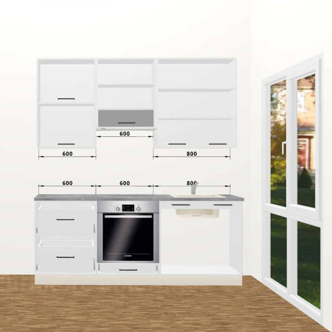 Кухня Вінтаж 2,0 м В 900 Стандарт MiroMark