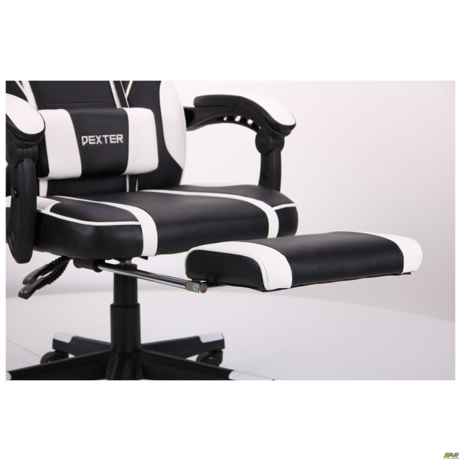 Кресло VR Racer Dexter Vector черный/белый AMF