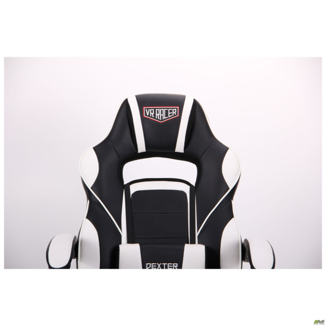 Кресло VR Racer Dexter Vector черный/белый AMF