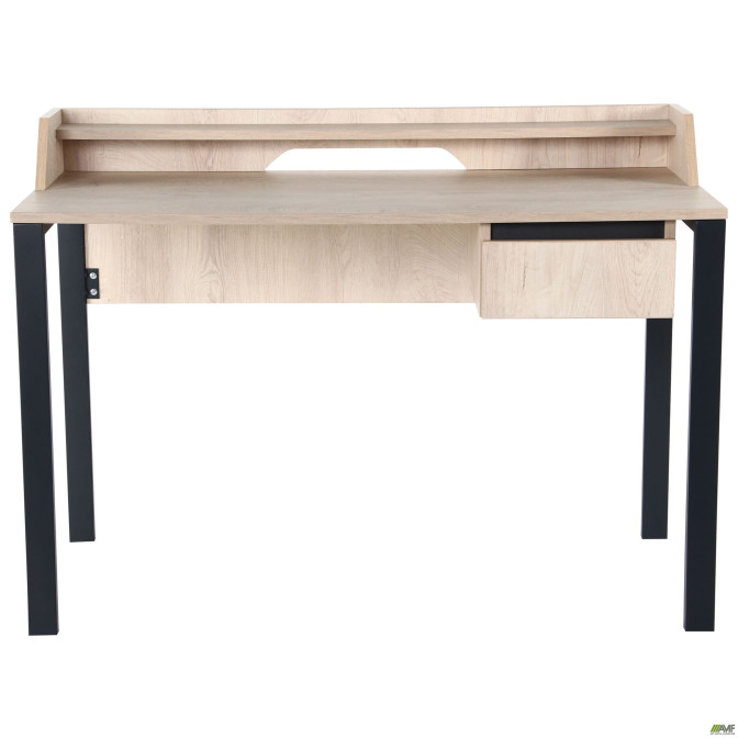 Компьютерный стол Pluto Top SH (1200х600х750) Дуб Эндгрейн/Черный графит AMF