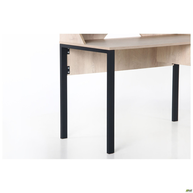 Компьютерный стол Pluto Top SH (1200х600х750) Дуб Эндгрейн/Черный графит AMF