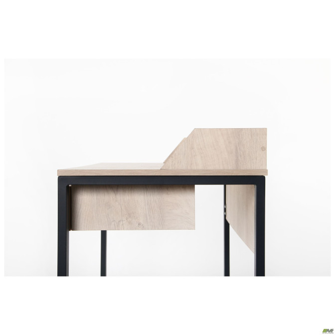 Компьютерный стол Pluto Top SH (1200х600х750) Дуб Эндгрейн/Черный графит AMF