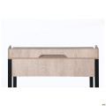 Компьютерный стол Pluto Top SH (1200х600х750) Дуб Эндгрейн/Черный графит AMF