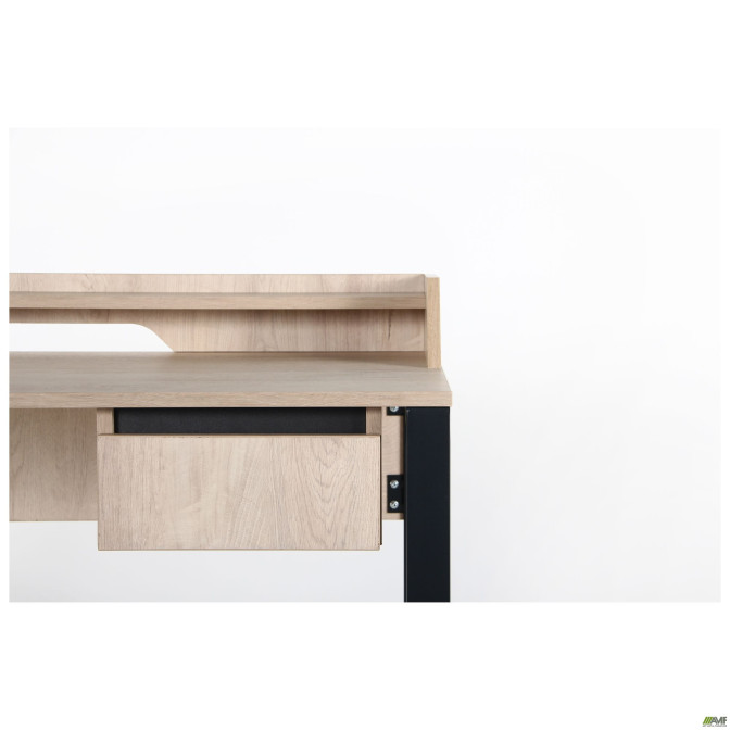 Компьютерный стол Pluto Top SH (1200х600х750) Дуб Эндгрейн/Черный графит AMF