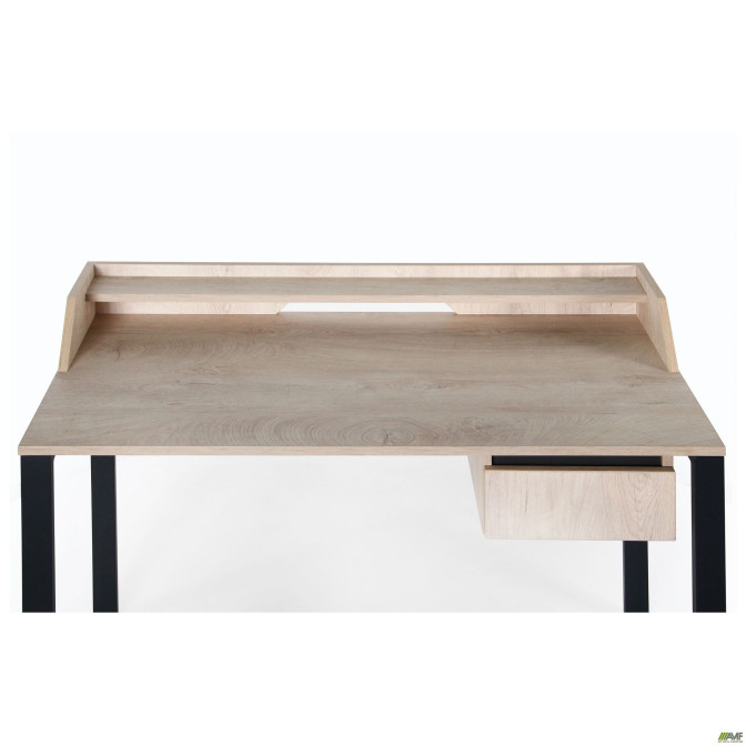Компьютерный стол Pluto Top SH (1200х600х750) Дуб Эндгрейн/Черный графит AMF
