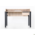 Компьютерный стол Pluto Top SH (1200х600х750) Дуб Эндгрейн/Черный графит AMF