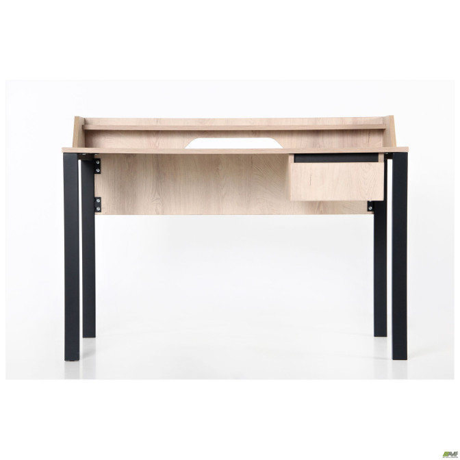 Компьютерный стол Pluto Top SH (1200х600х750) Дуб Эндгрейн/Черный графит AMF