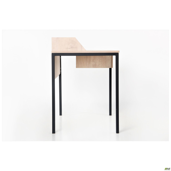 Компьютерный стол Pluto Top SH (1200х600х750) Дуб Эндгрейн/Черный графит AMF