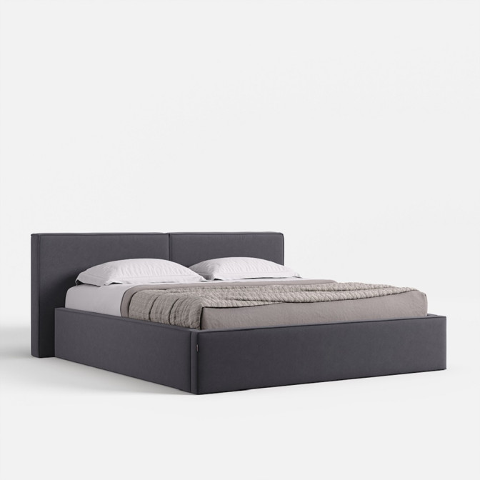 Ліжко М'яка оббивка з підйомним механізмом 1,8х2,0 Дуо / Duo MiroMark SF-48-DU