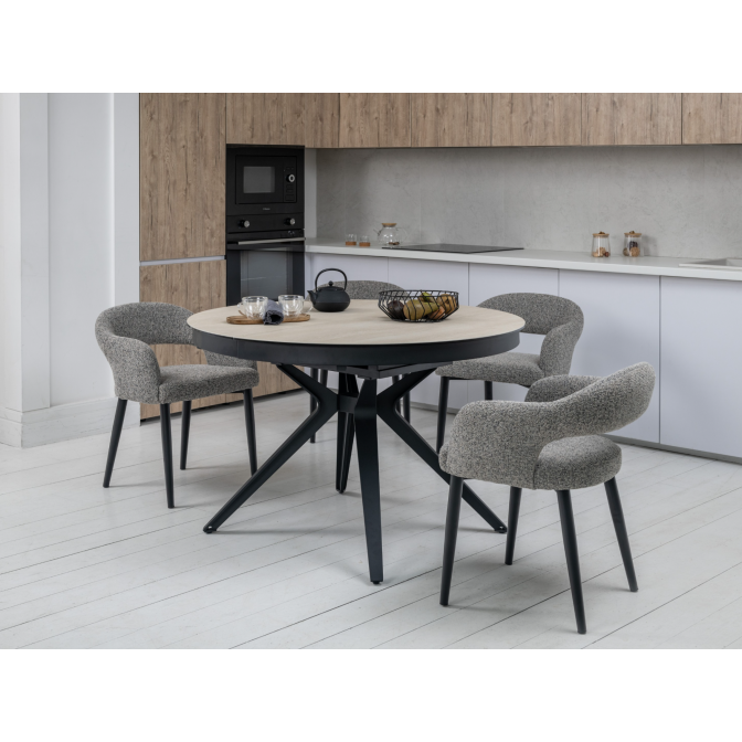 Керамический стол Ноэми TML-996 вествуд  +  черный Vetro mebel