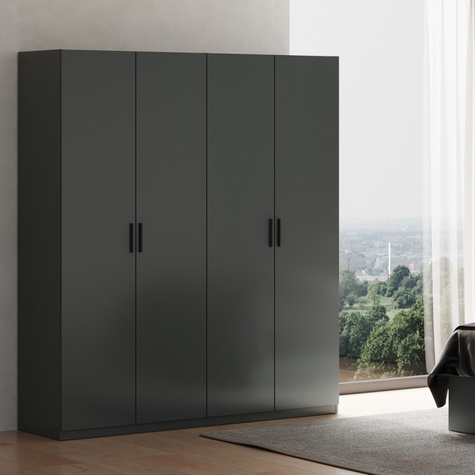 Шкаф Доминика 4Дв без зеркал MiroMark фото