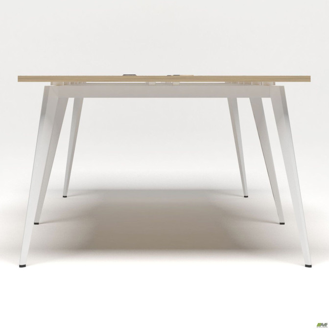 Рабочая станция Delta DL-104 (2380х1200х750мм) Блэквуд Ячменный/Каркас белый AMF