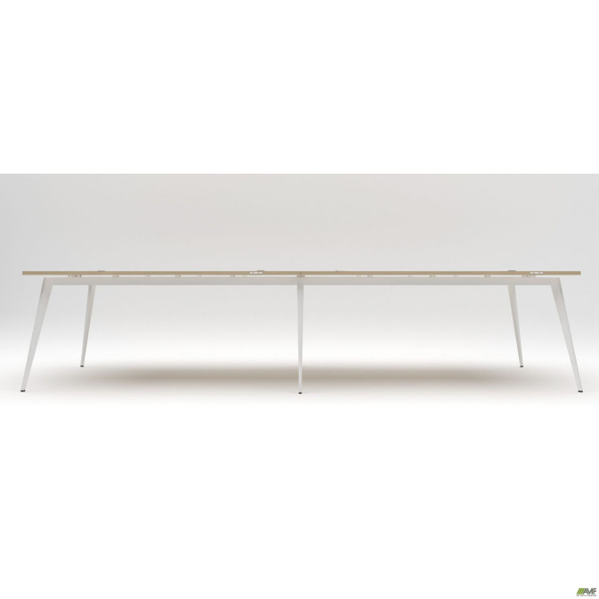 Рабочая станция Delta DL-105 (3580х1200х750мм) Блэквуд Ячменный/Каркас белый AMF
