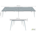 Рабочая станция Delta DL-105 (3580х1200х750мм) Блэквуд Ячменный/Каркас белый AMF