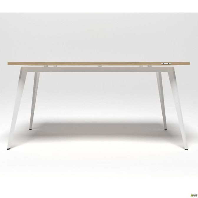 Стіл Delta DL-106 (1590х800х750мм) Блеквуд Ячмінний/Каркас білий AMF