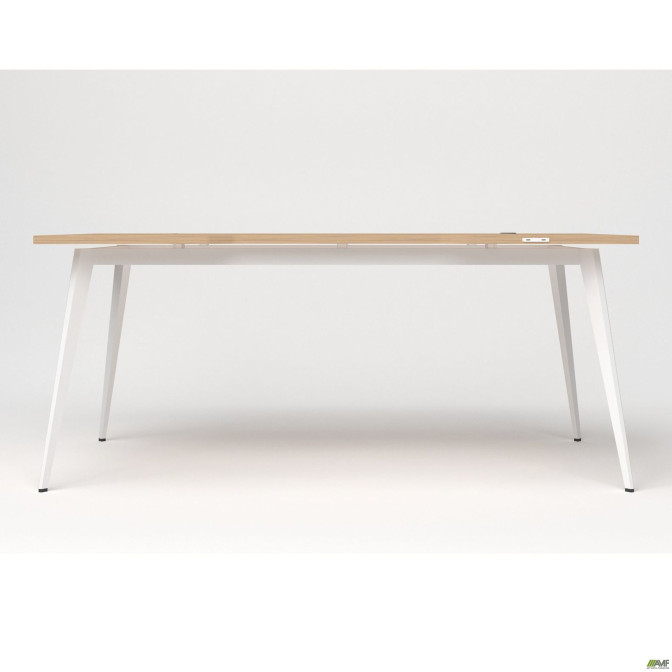 Стіл Delta DL-107 (1790х900х750мм) Блеквуд Ячмінний/Каркас білий AMF