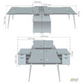 Рабочая станция Delta DL-109 (3580х2400х750мм) Блэквуд Ячменный/Каркас белый/Опора белый AMF